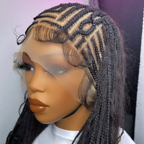 Amina Cornrow braid wig